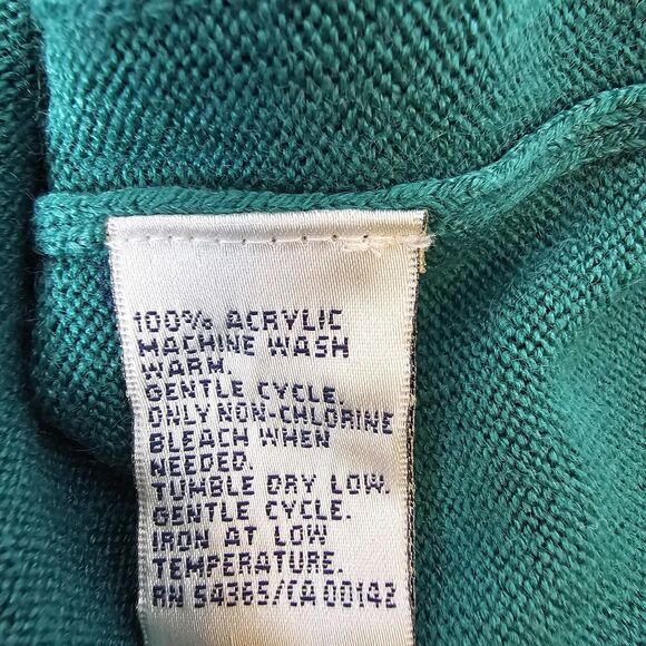 Nwt Allison Daley Green Sweater Sz 2x Pullover Office Casual Holiday Mock T0403 - Picture 8 of 10